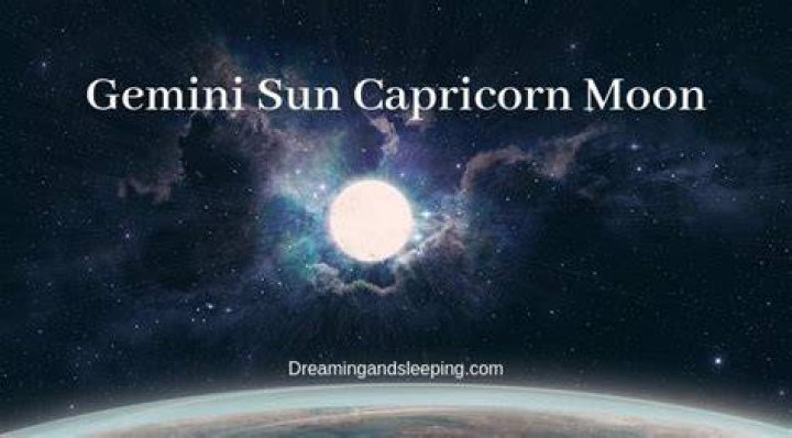 Gemini sun capricorn moon