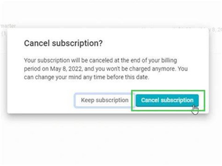 How to cancel hinge subscription