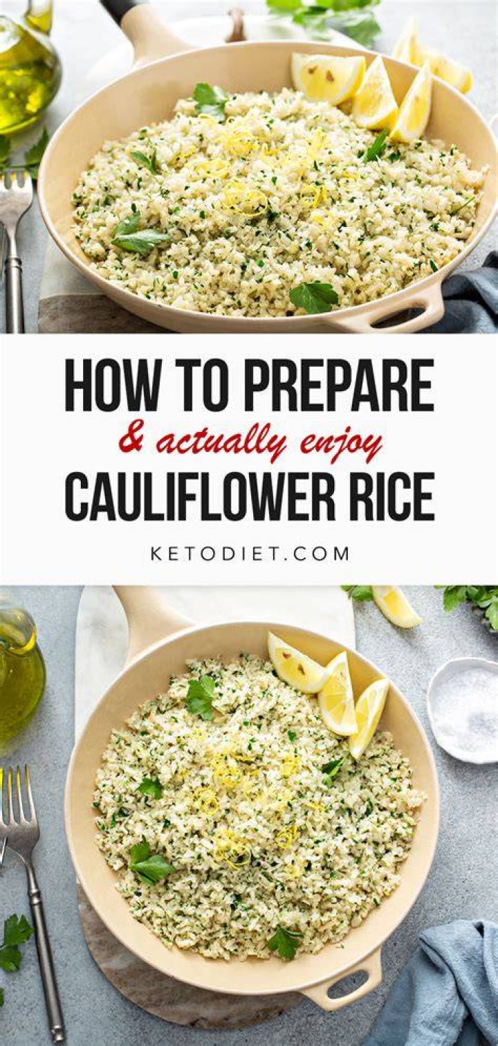 How to prepare cauliflower rice