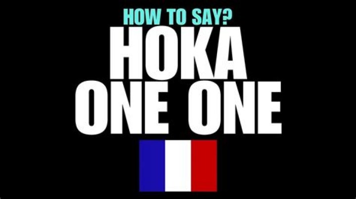 How to pronounce hoka one one