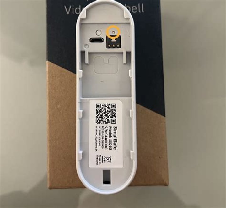 How to reset simplisafe doorbell