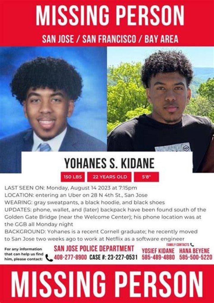San Jose Yohanes Kidane Missing Update 2023: Is He Found Yet?