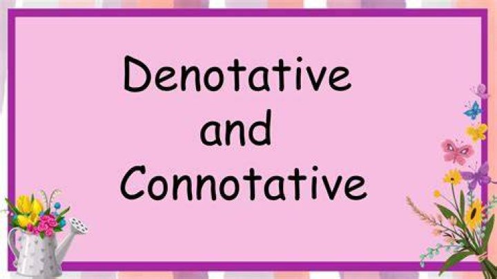 What is the example of denotative