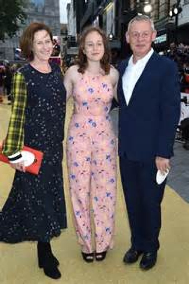 Who is Martin Clunes wife and daughter?